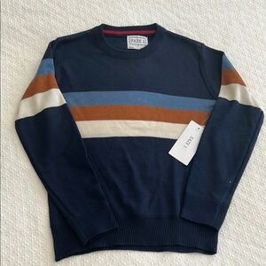 Boy’s Striped Sweater - Navy, Blue, Brown